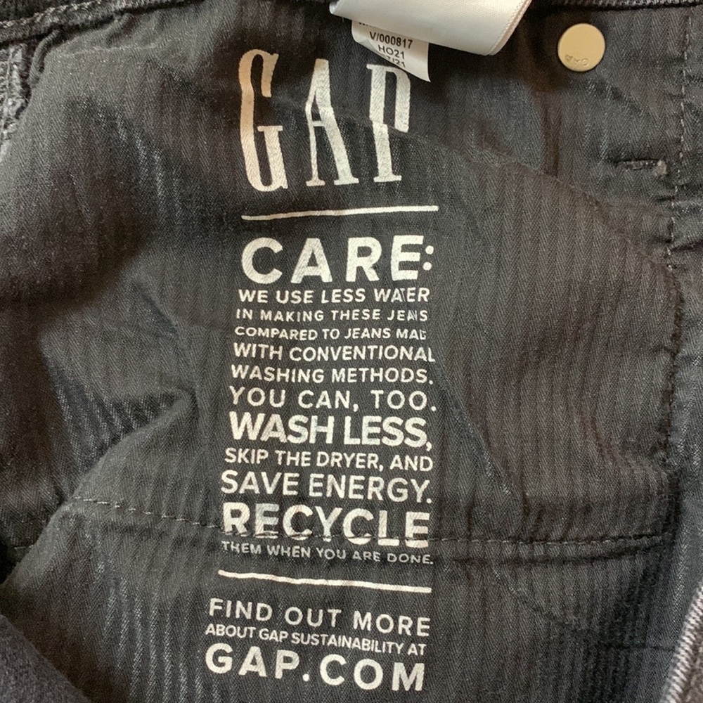 GAP VINTAGE SLIM HIGH RISE BLACK JEANS - Picture 8 of 12